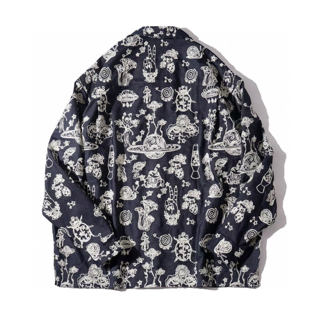 Cosmic Embroidered Overshirt