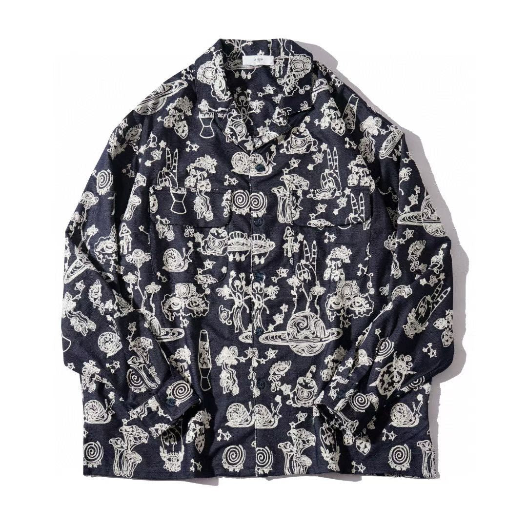 Cosmic Embroidered Overshirt