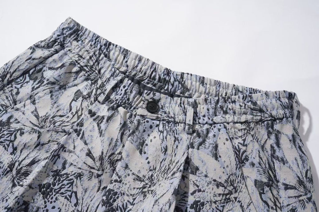 Blue Foliage Relaxed Fit Pant