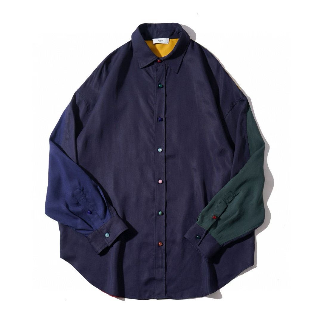 Color Block Patchwork Shirt