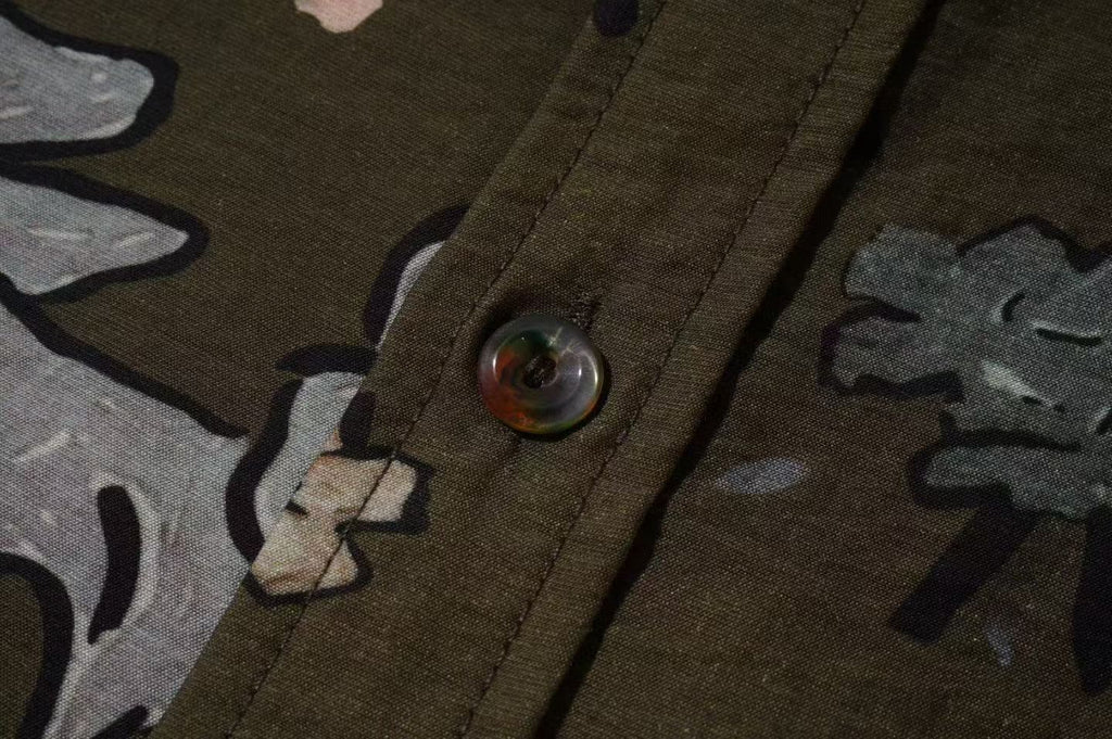 Clover Print Long Sleeve Shirt