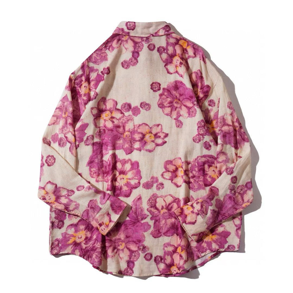 Garden Bloom Pink Long Sleeve Shirt