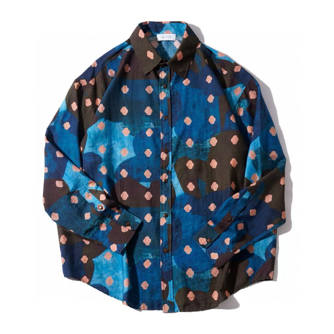 Midnight Bloom Button-Up
