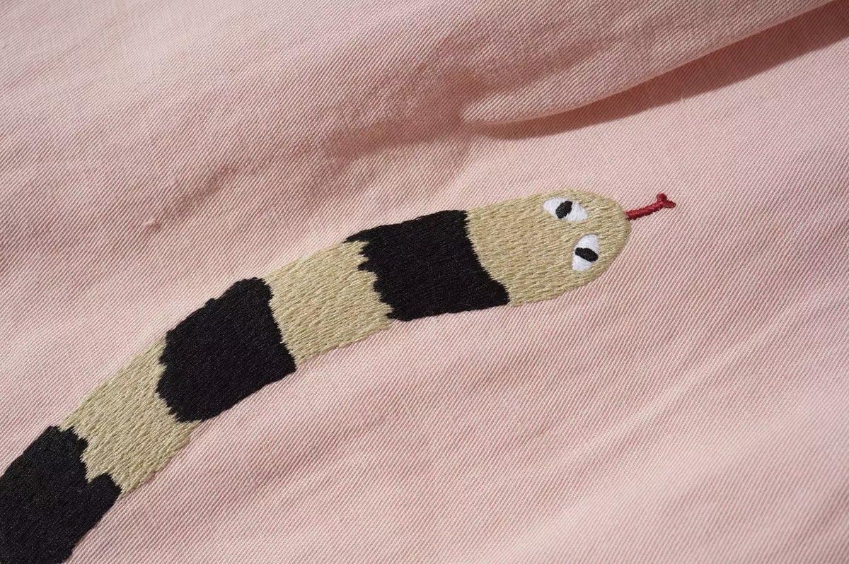 Embroider Serpent Trouser