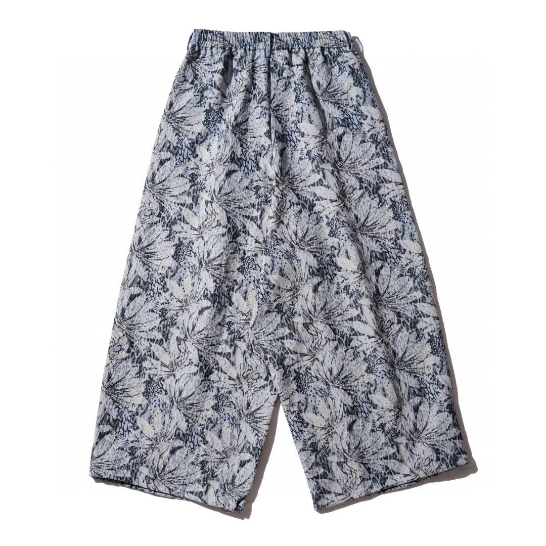 Blue Foliage Relaxed Fit Pant