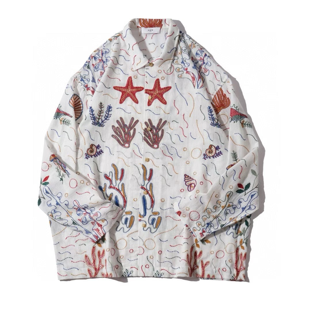 The Riviera Shirt – Under the Sea Embroidery