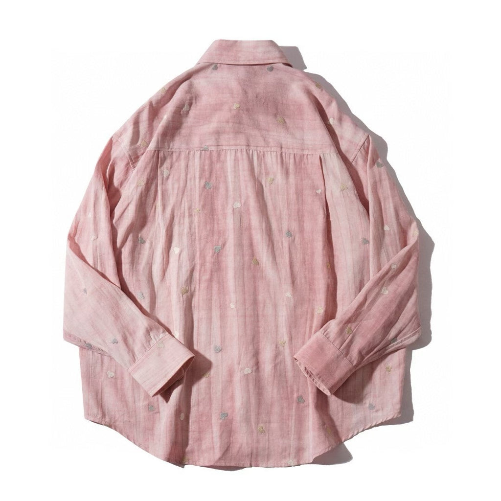 Pink Heart Long Sleeve Shirt