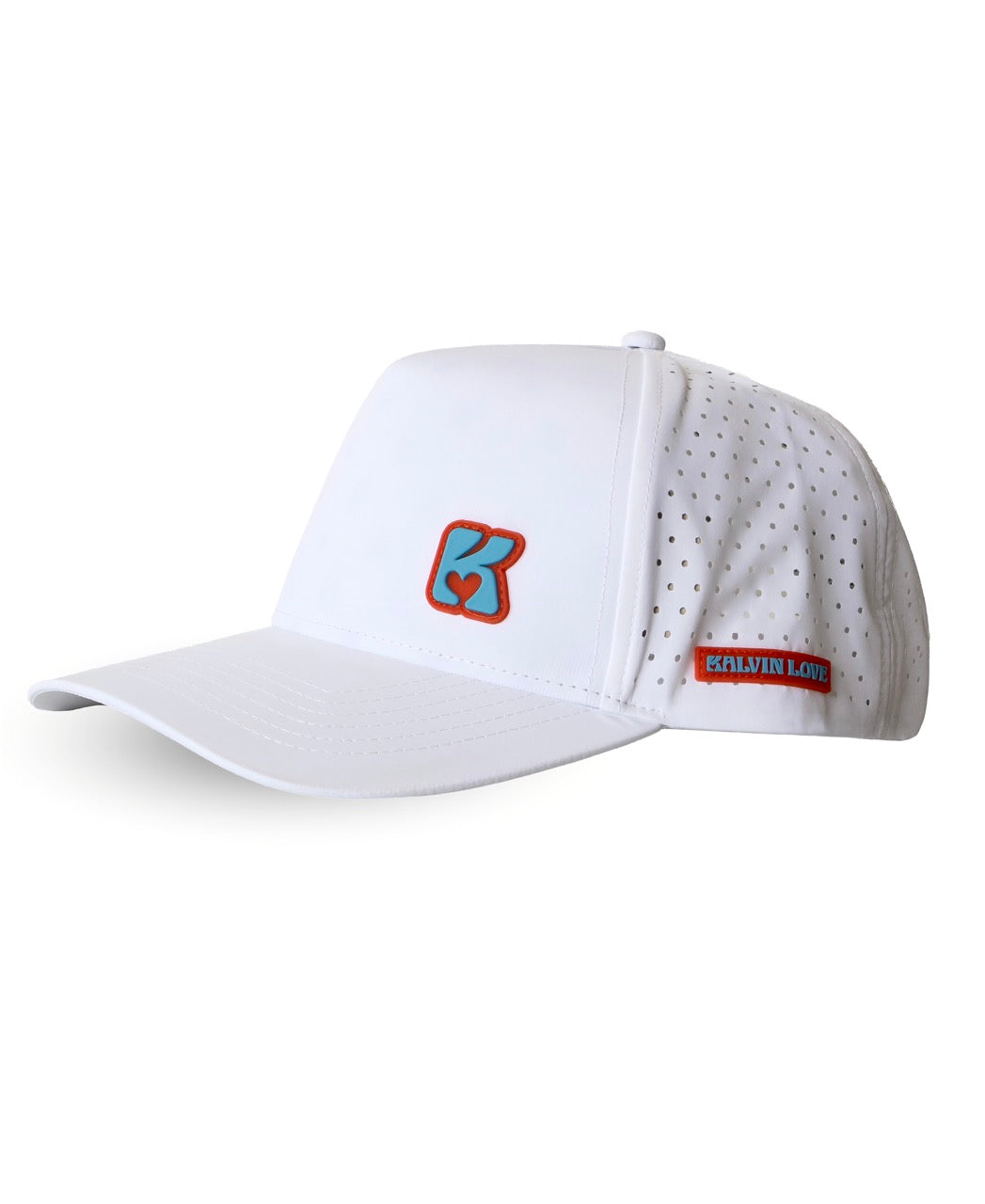 Kalvin Love White Hat with K Logo
