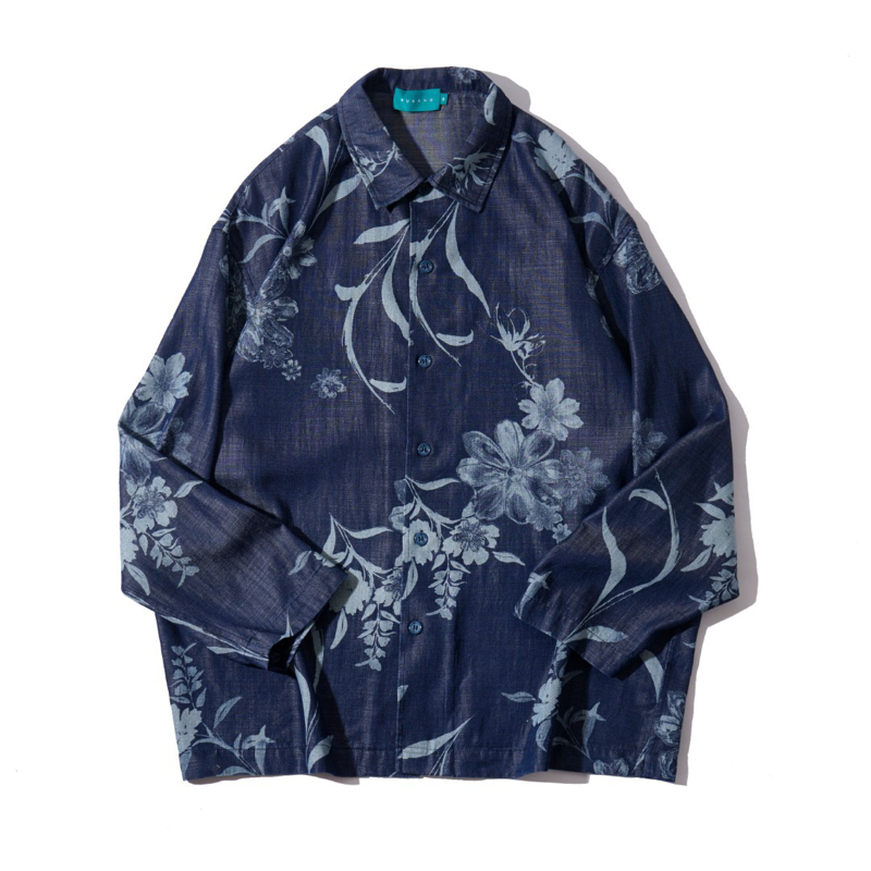 Indigo Bloom Overshirt