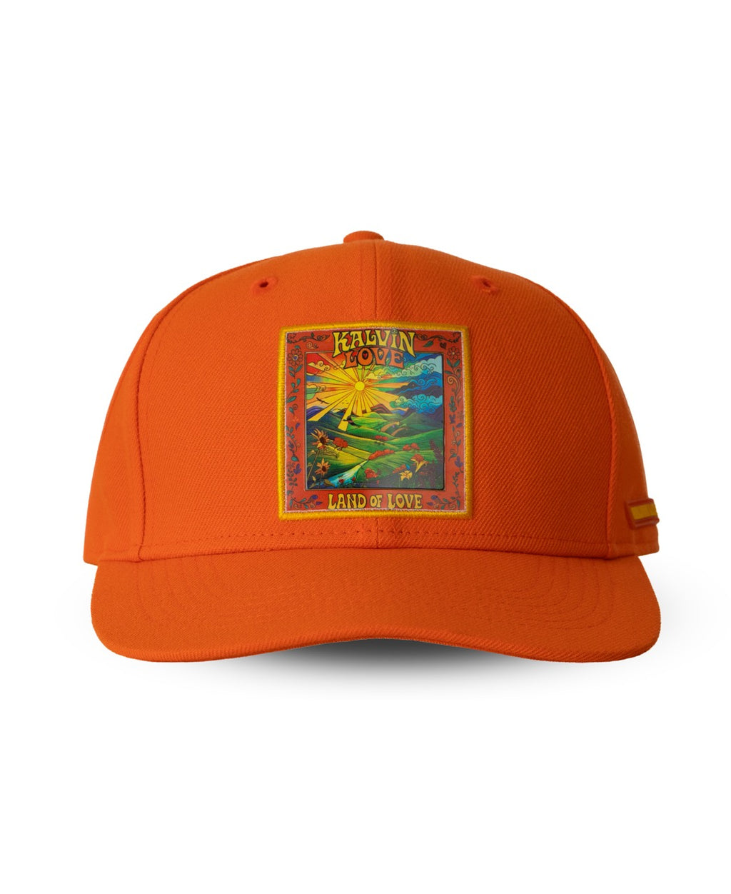 Orange Land of Love Hat with Patch