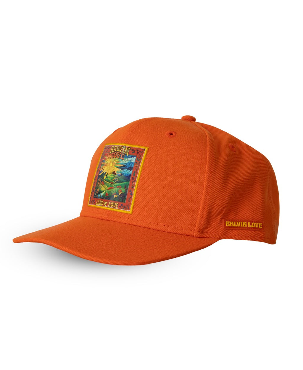 Orange Land of Love Hat with Patch