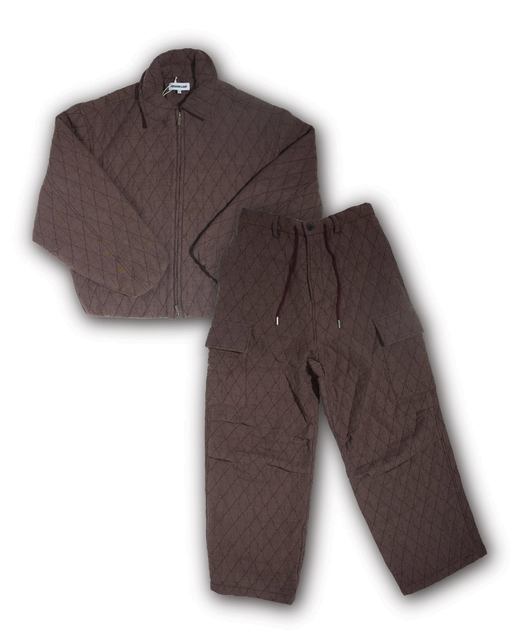 Quilted Purple Jacket + Pants Set
