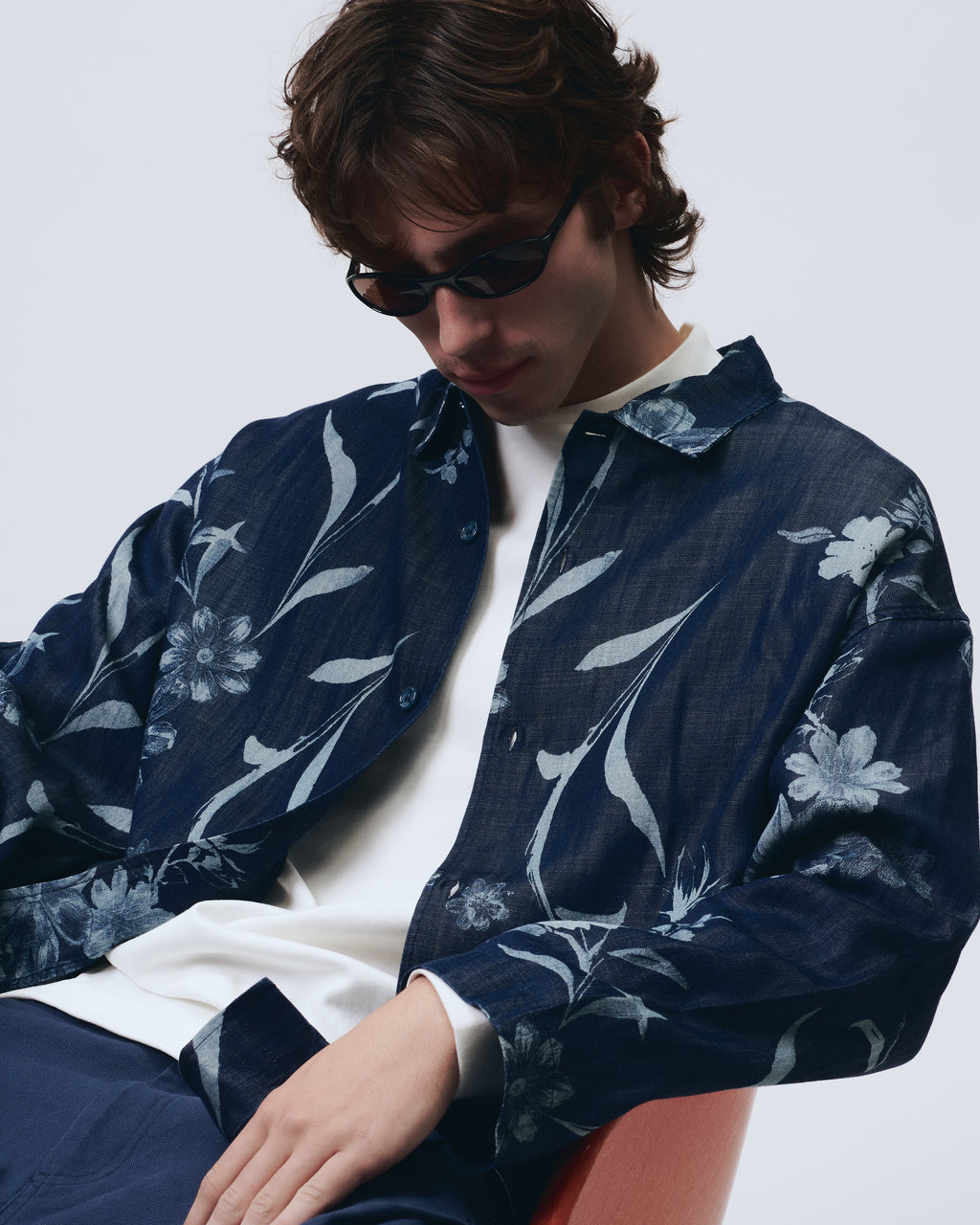 Indigo Bloom Overshirt