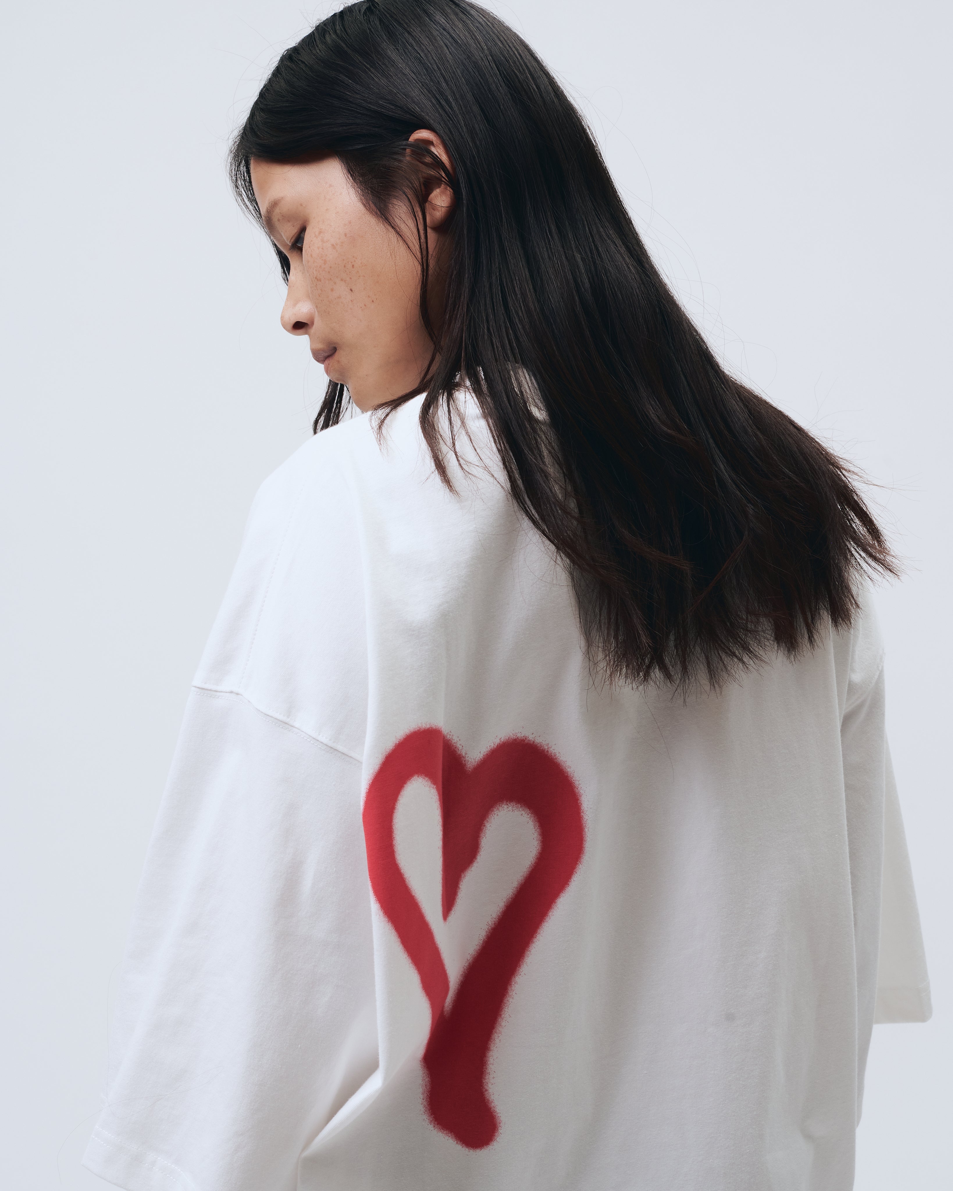 Graffiti Heart Oversized Tee