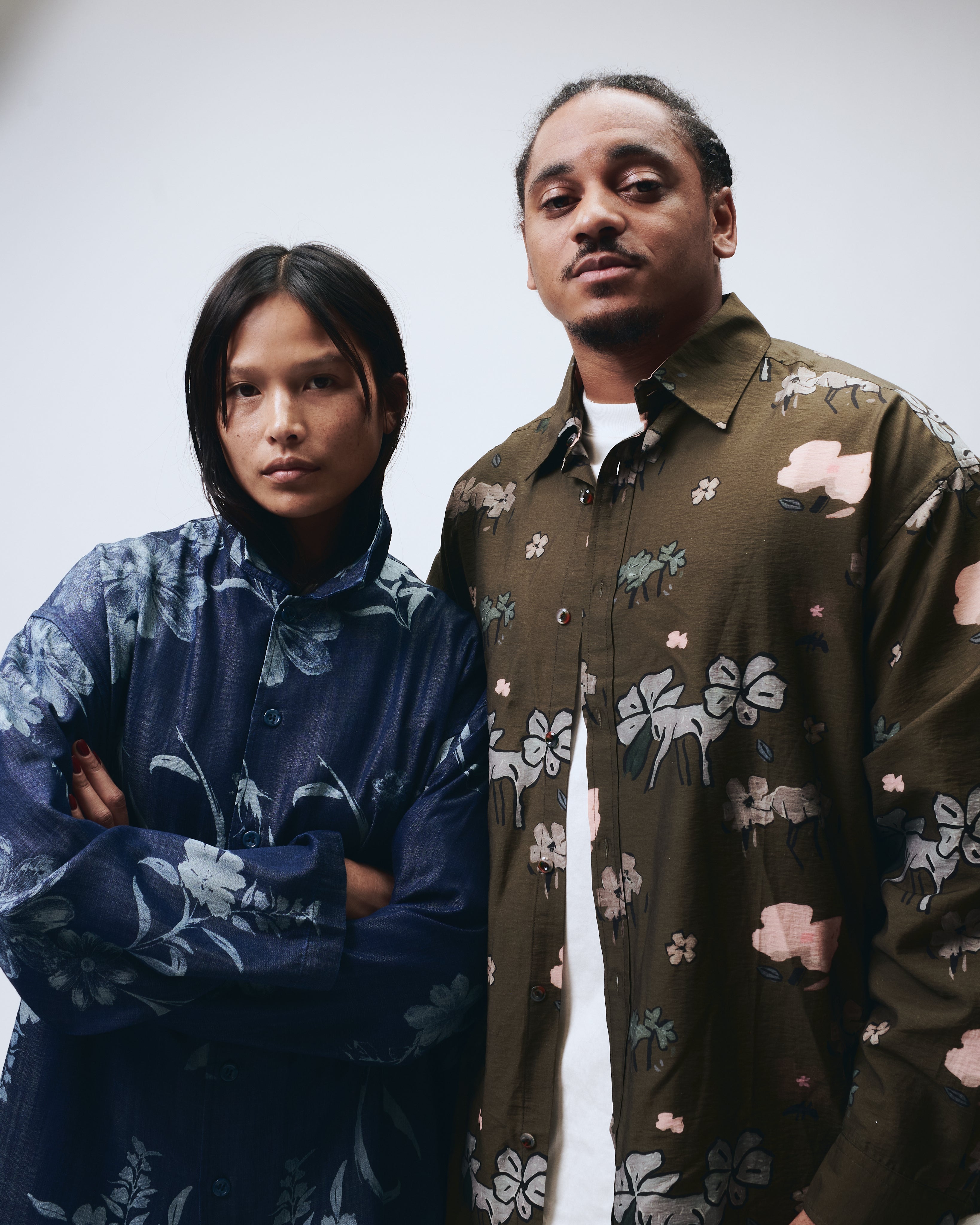 Clover Print Long Sleeve Shirt