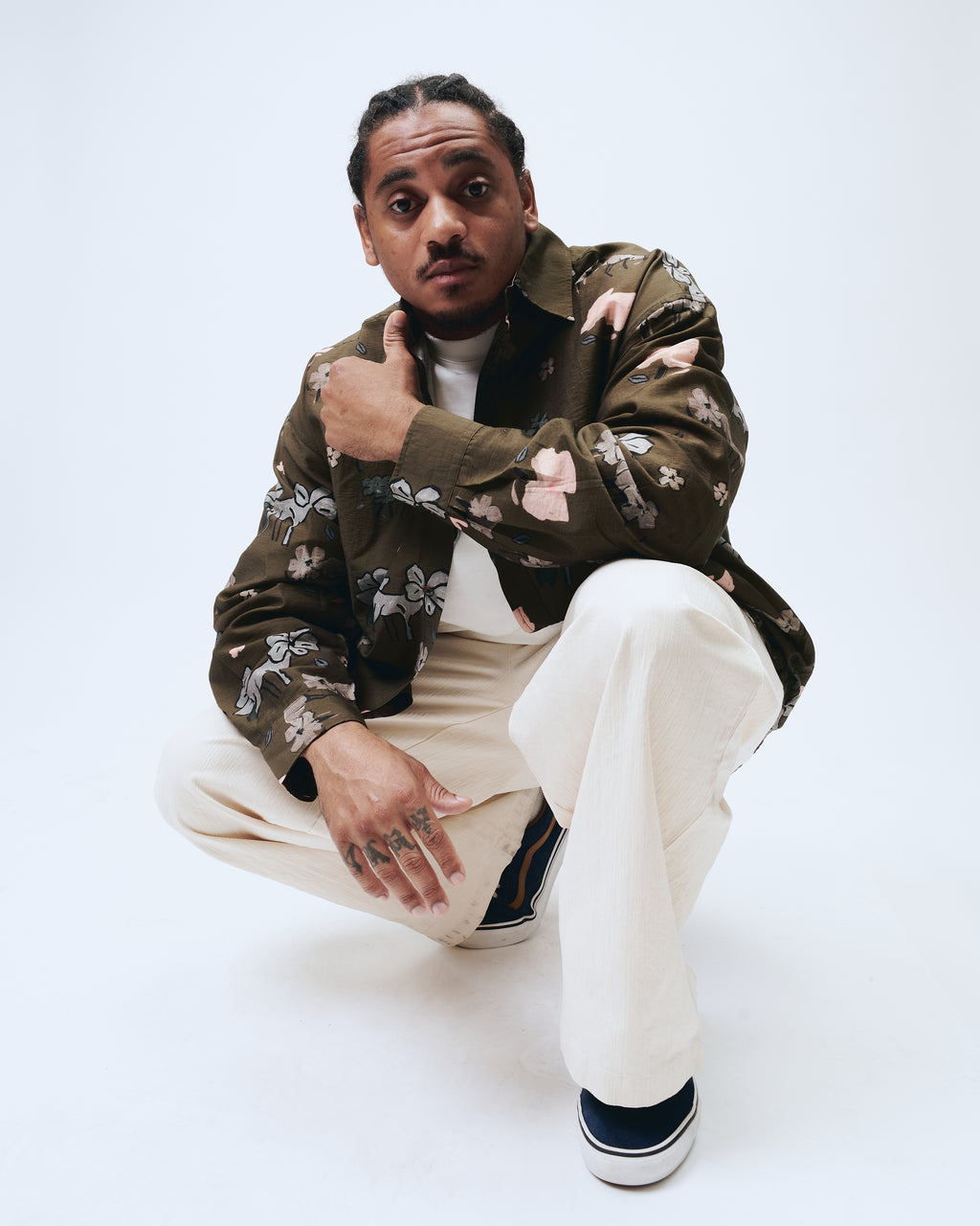 Clover Print Long Sleeve Shirt