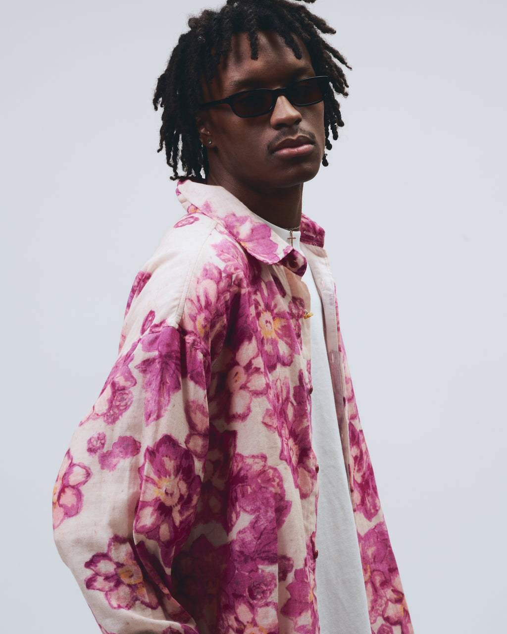 Garden Bloom Pink Long Sleeve Shirt