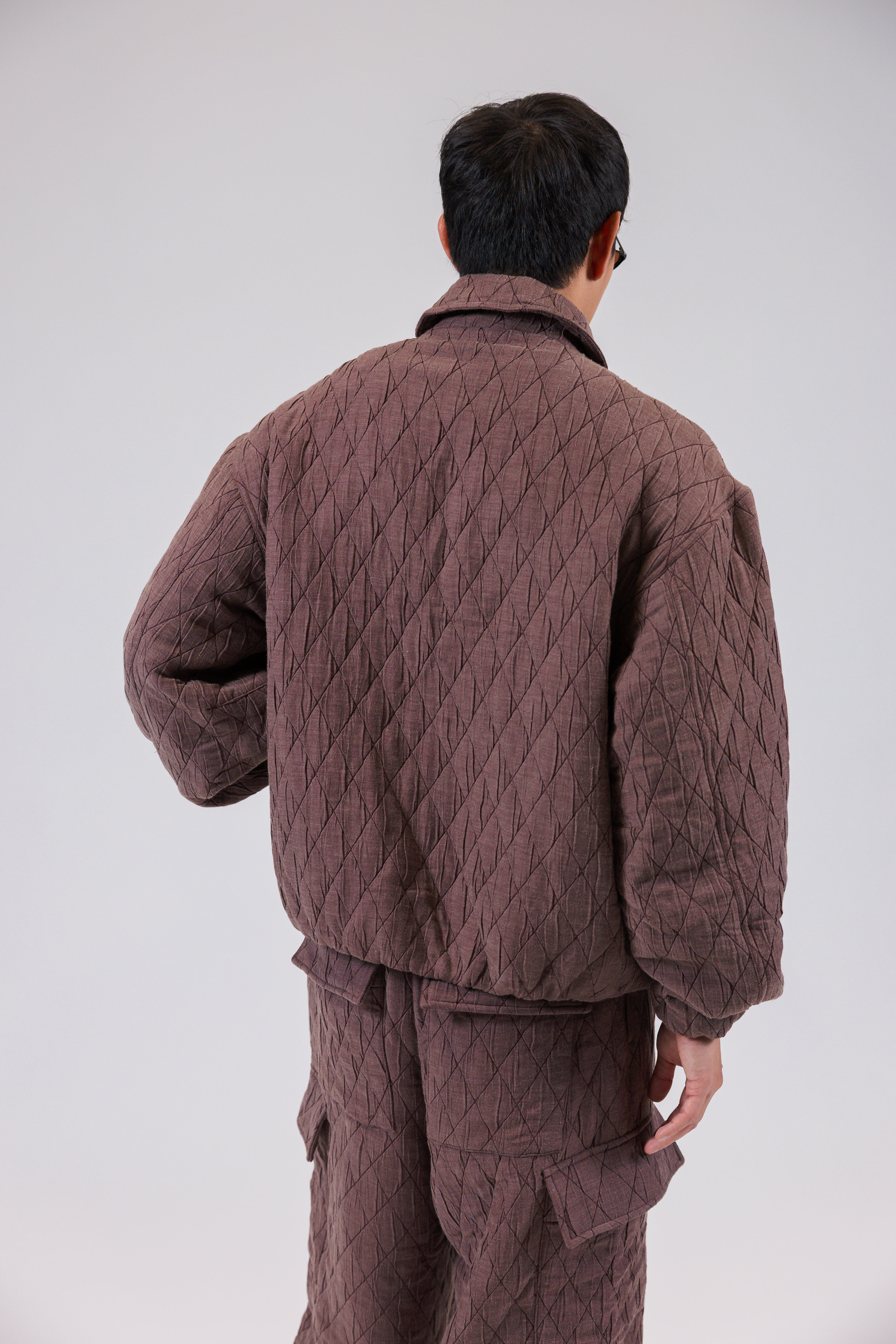 The Diamond-Quilted Zip Jacket