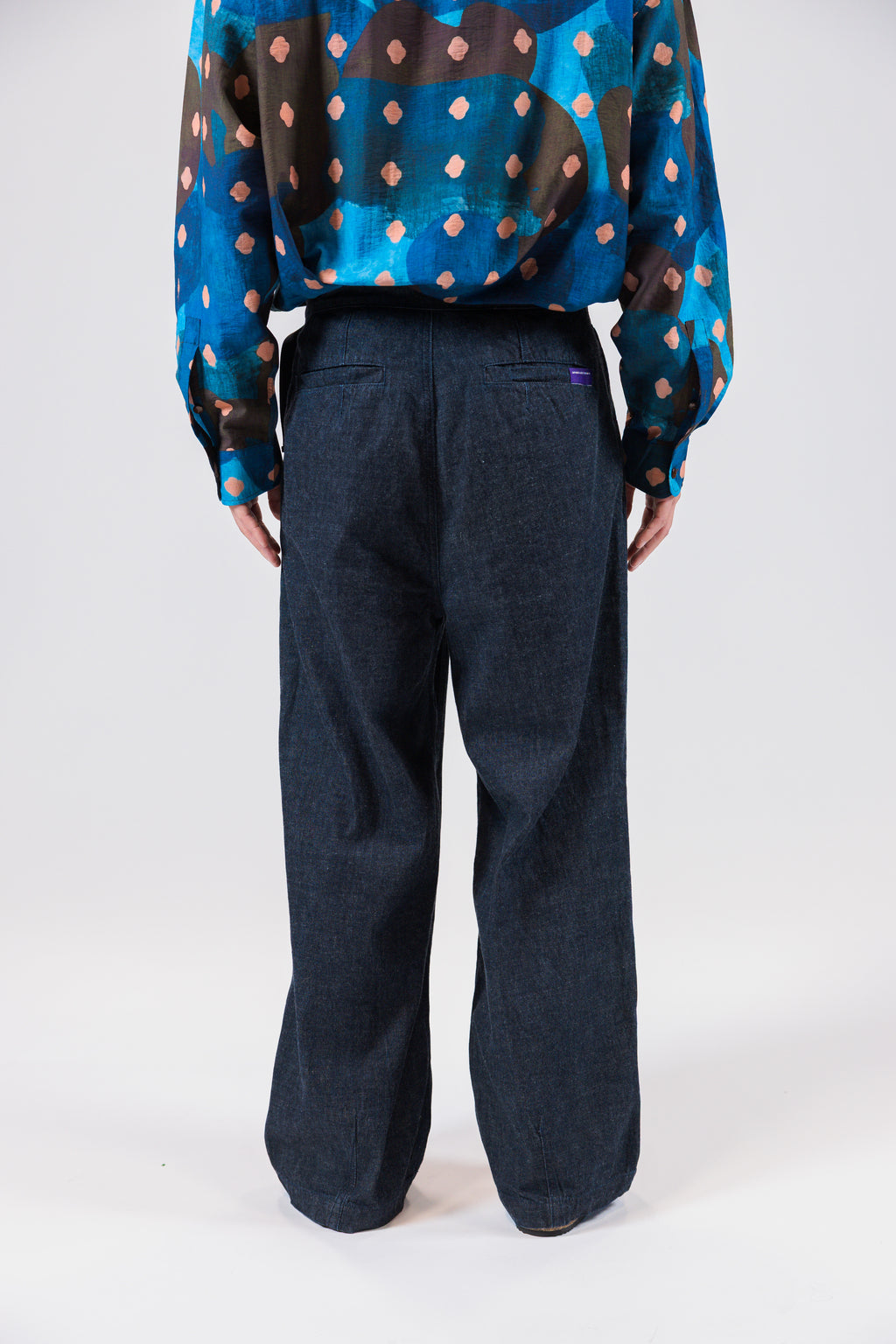 Relaxed Dark Denim Pants