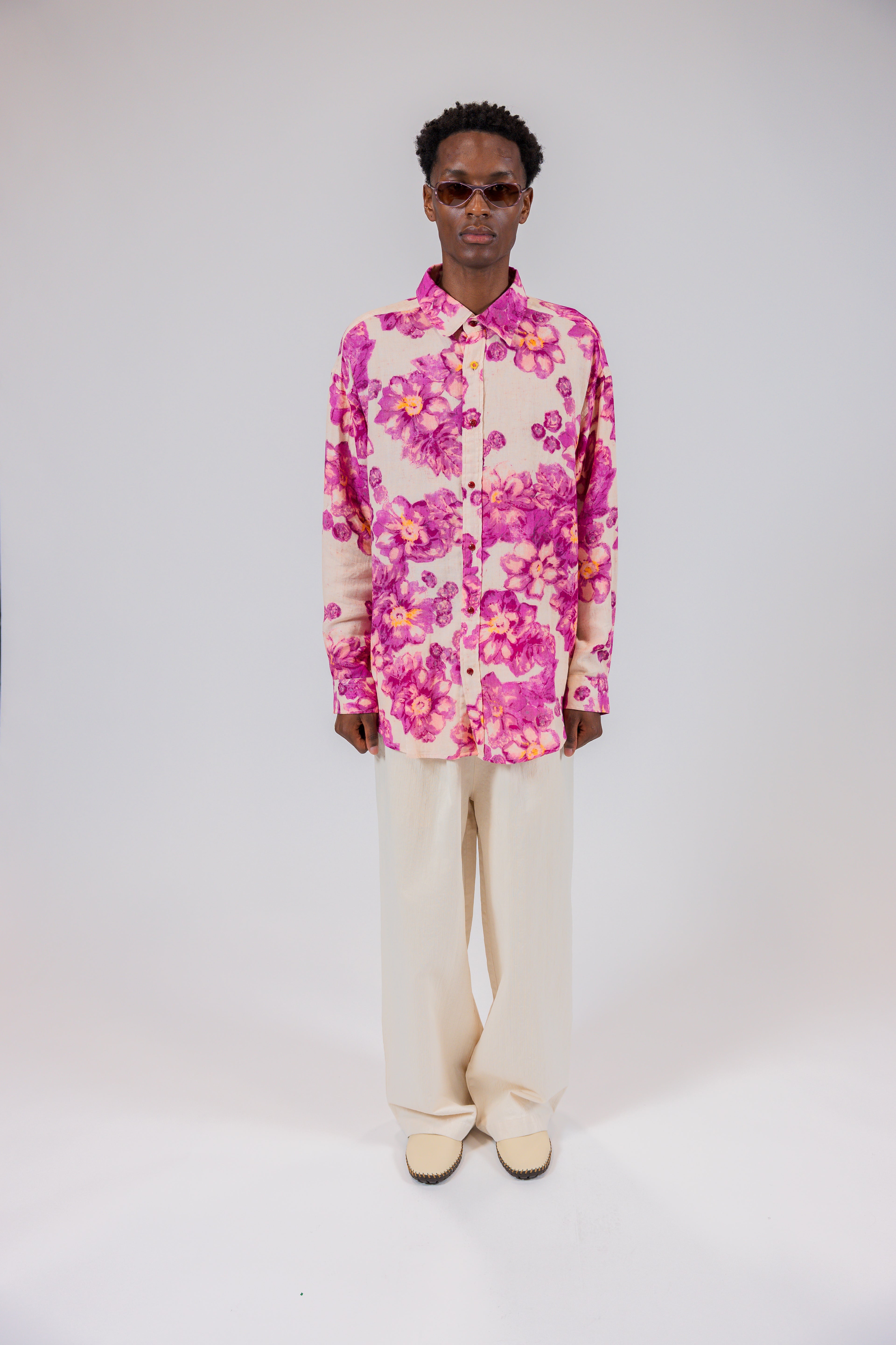Garden Bloom Pink Long Sleeve Shirt