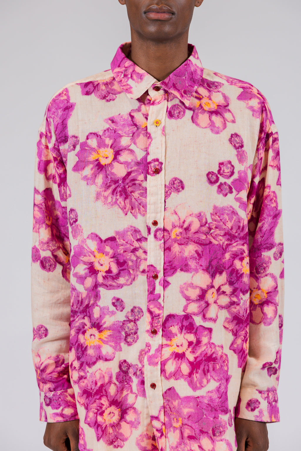 Garden Bloom Pink Long Sleeve Shirt