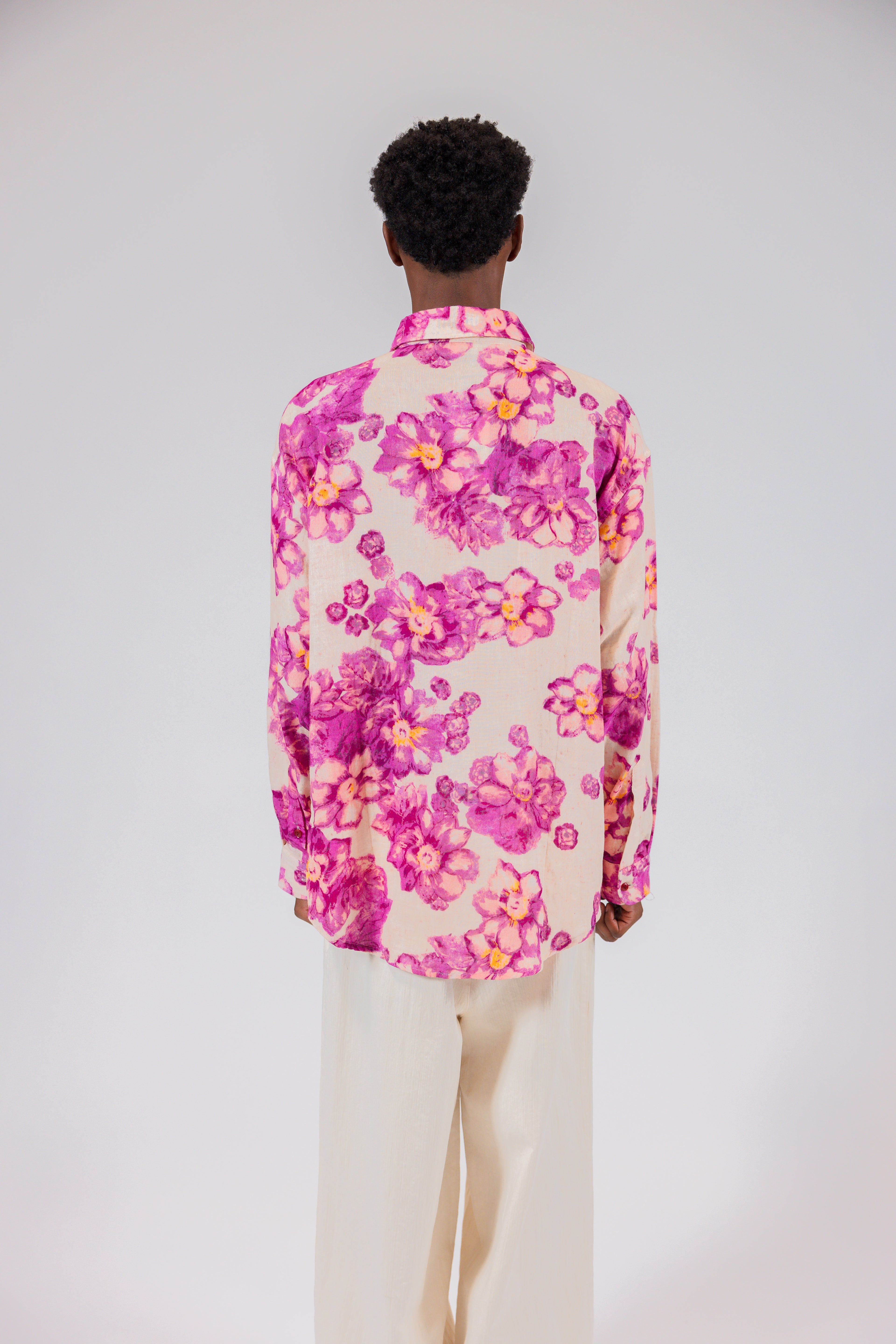 Garden Bloom Pink Long Sleeve Shirt
