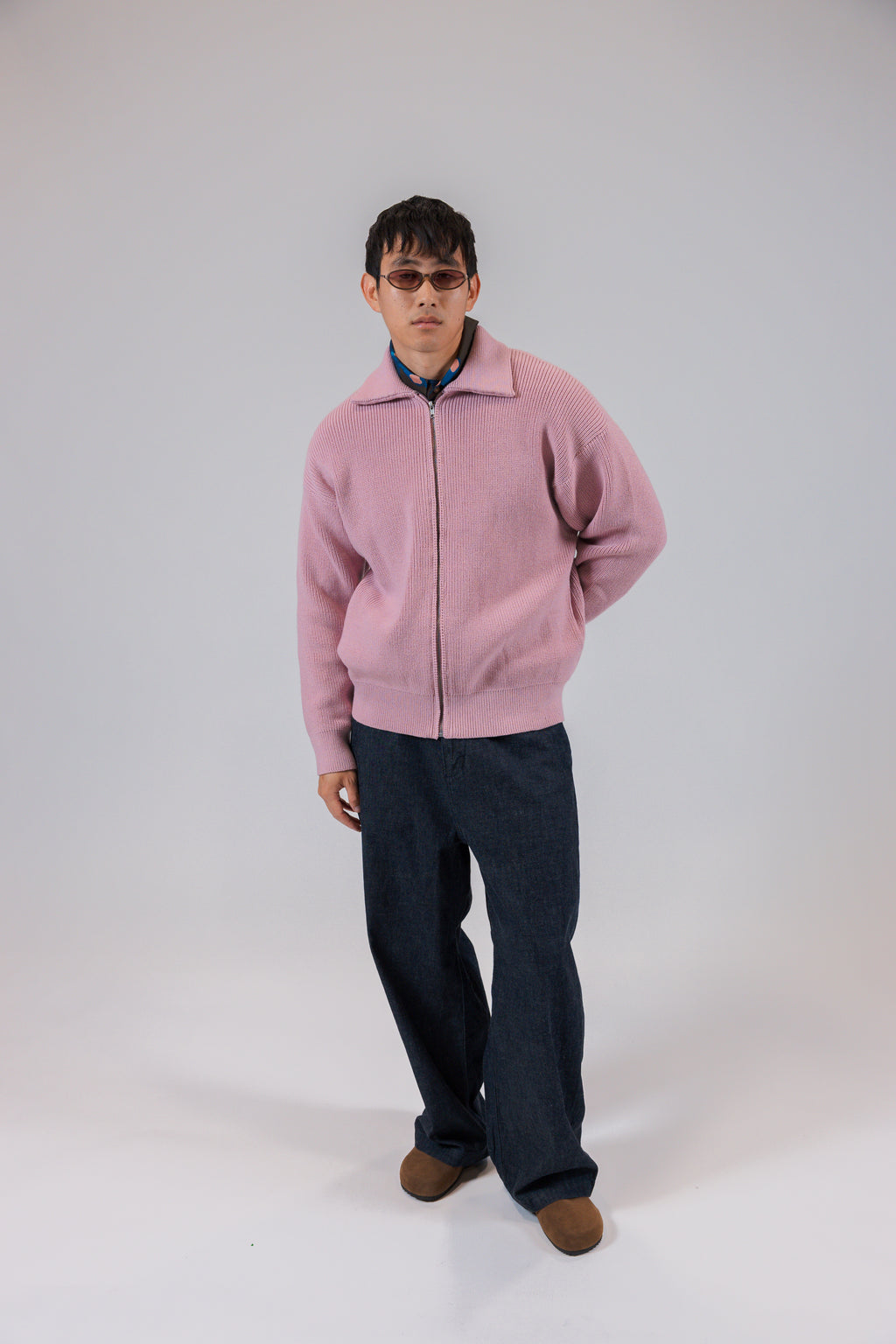 The Heavyweight Knit Zip-Front Cardigan