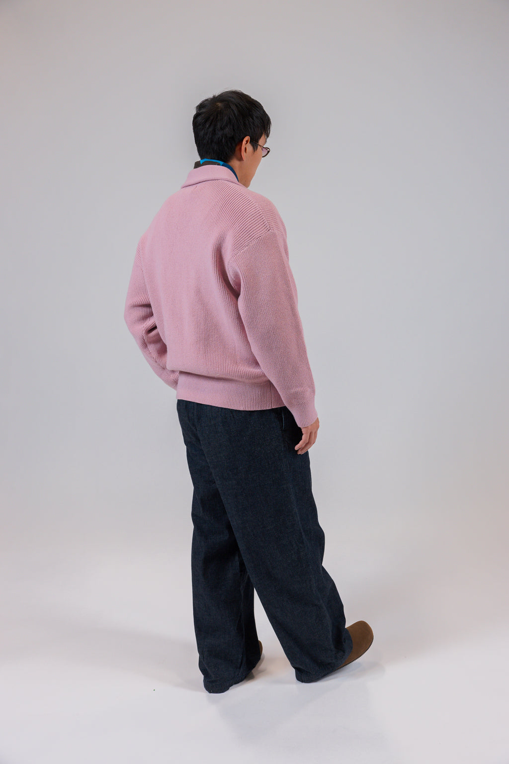 The Heavyweight Knit Zip-Front Cardigan