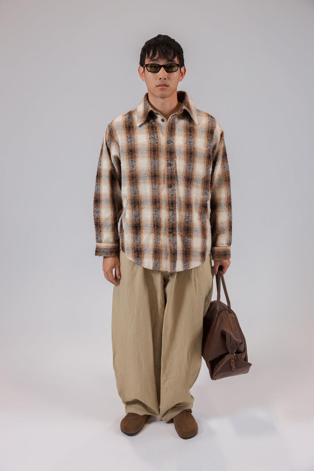 The Plaid Bouclé Overshirt Jacket