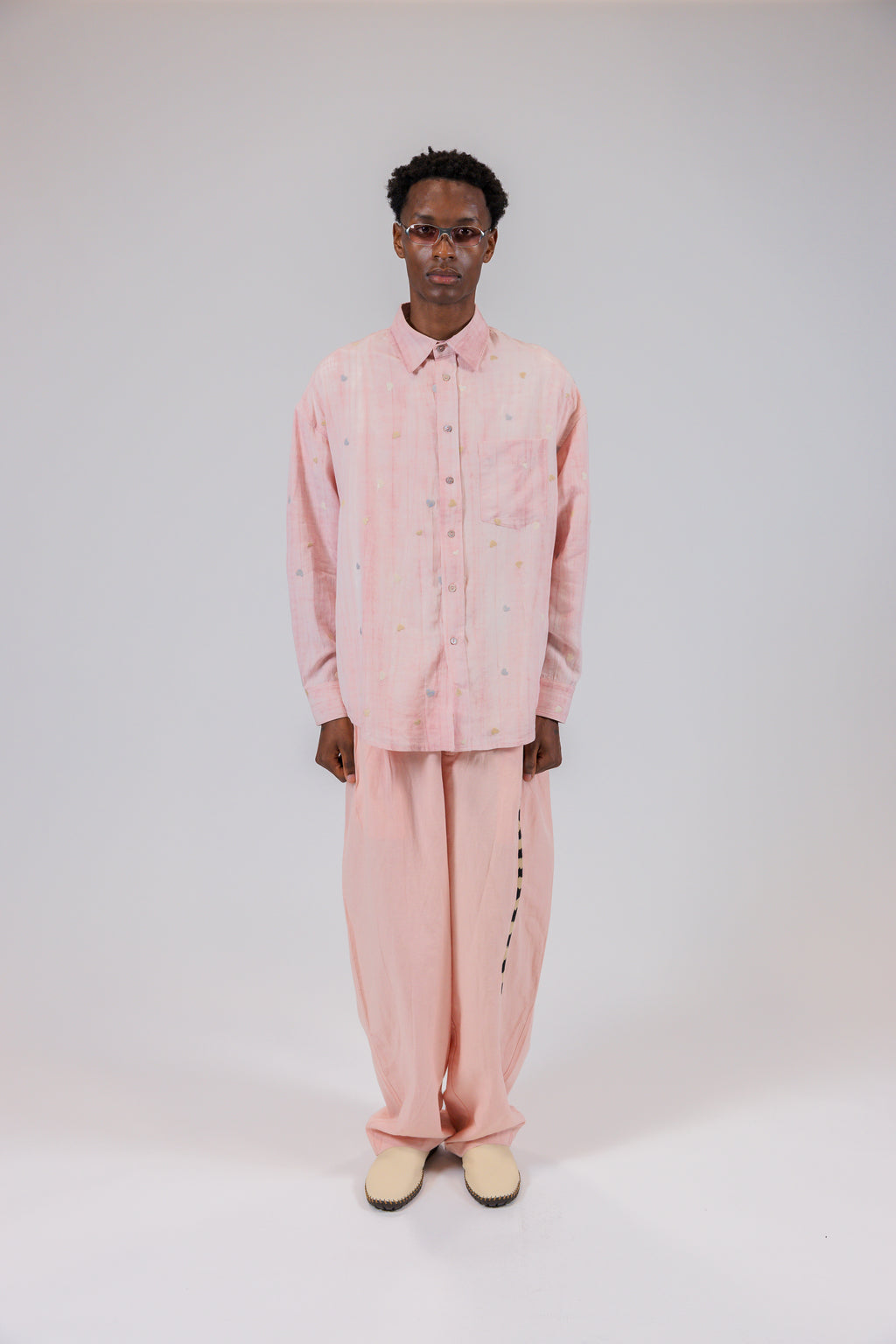 Pink Heart Long Sleeve Shirt