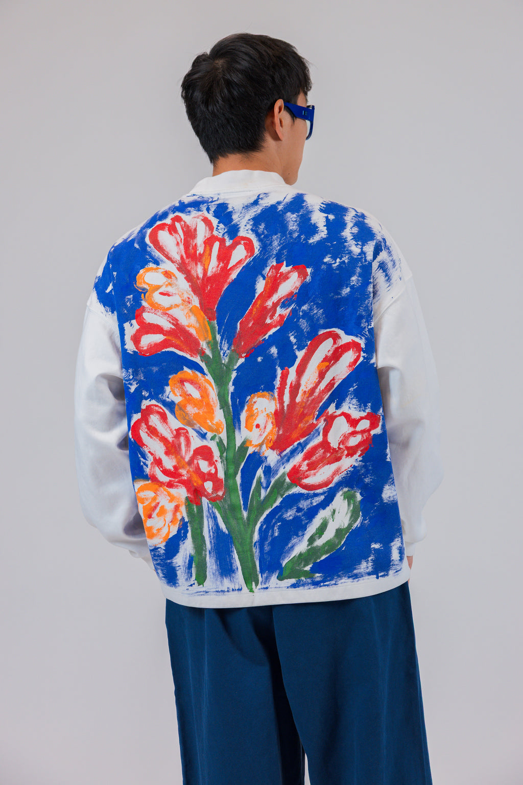 Painted Floral Sweatshirt