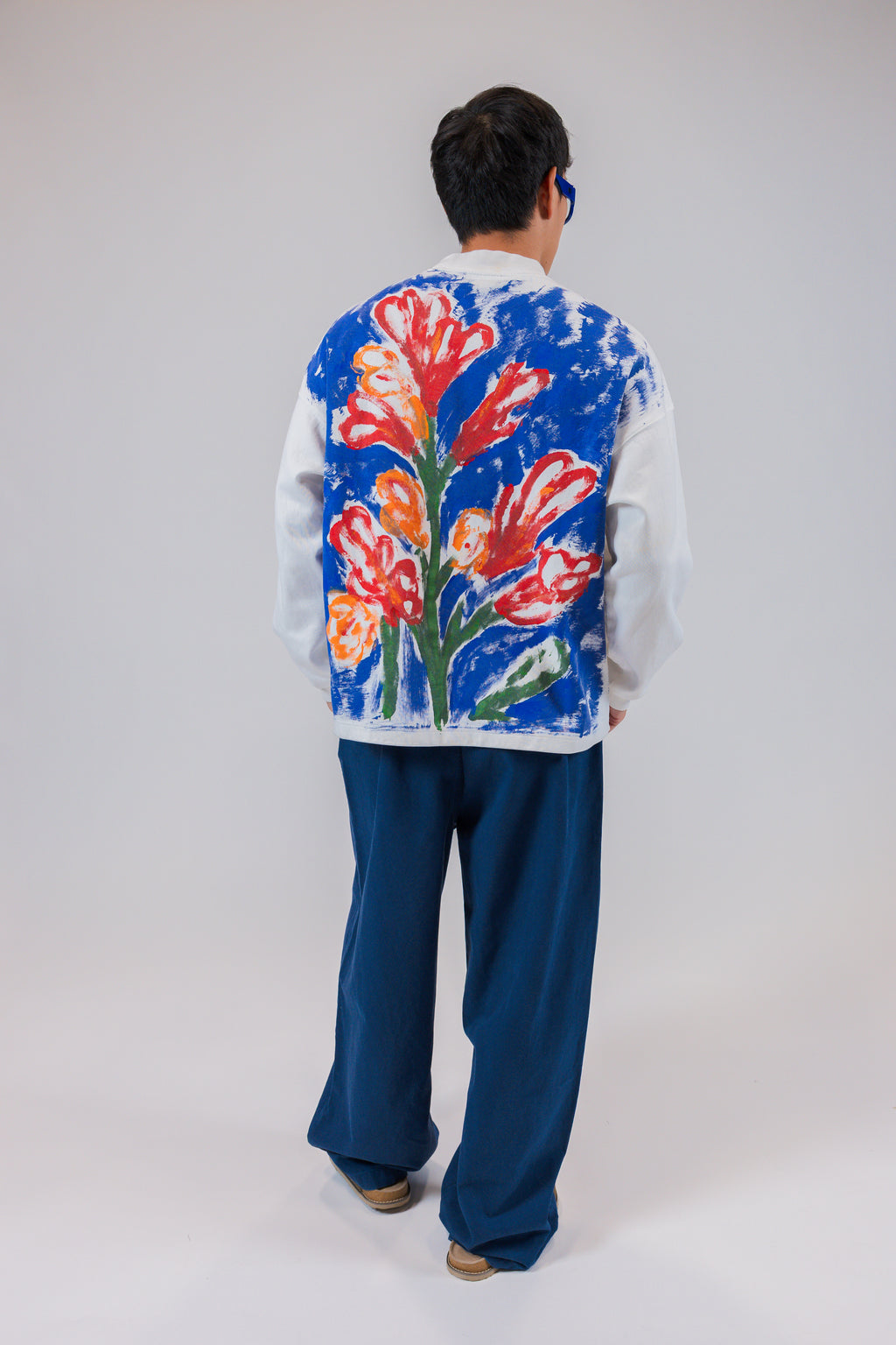 Painted Floral Sweatshirt