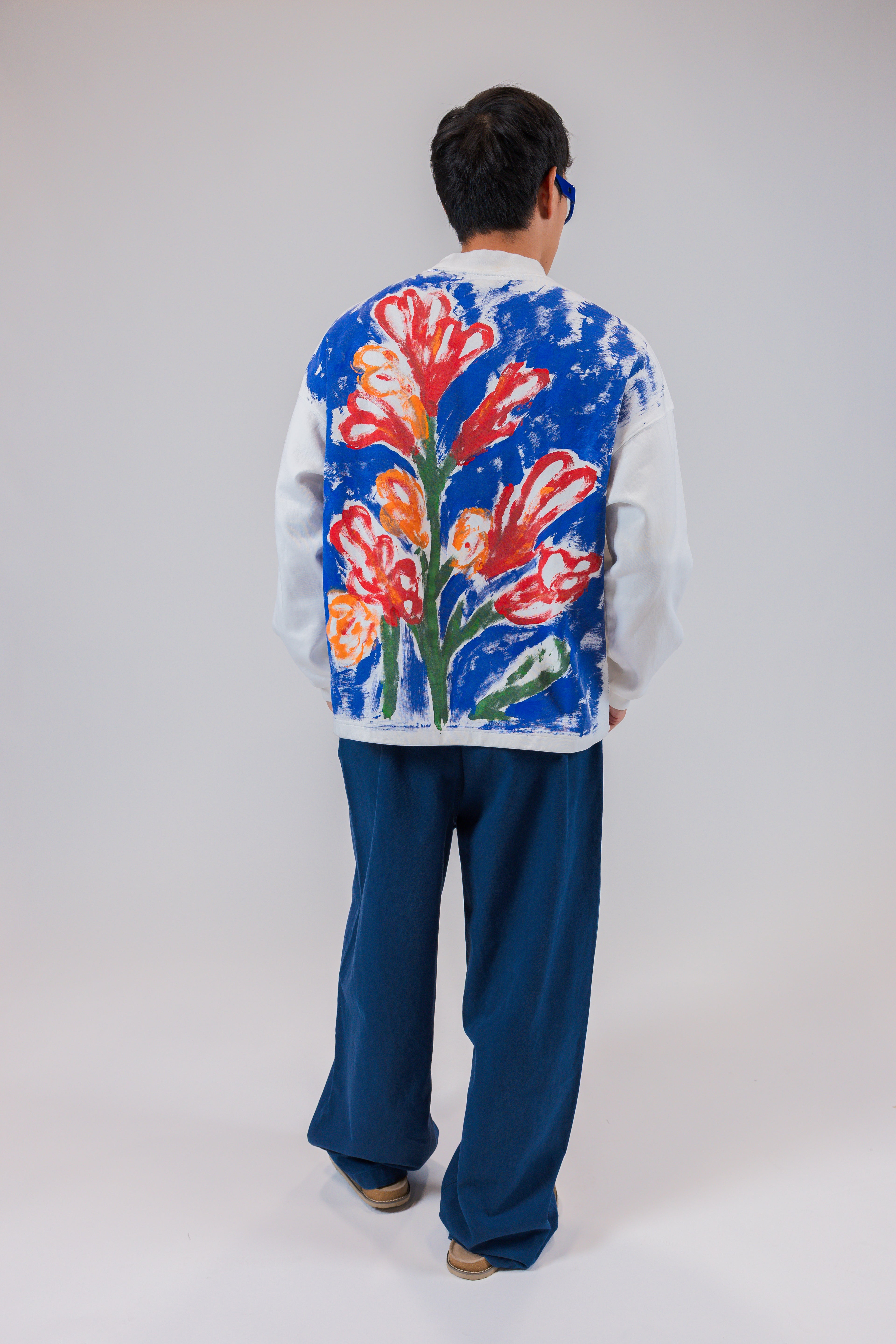 Painted Floral Sweatshirt