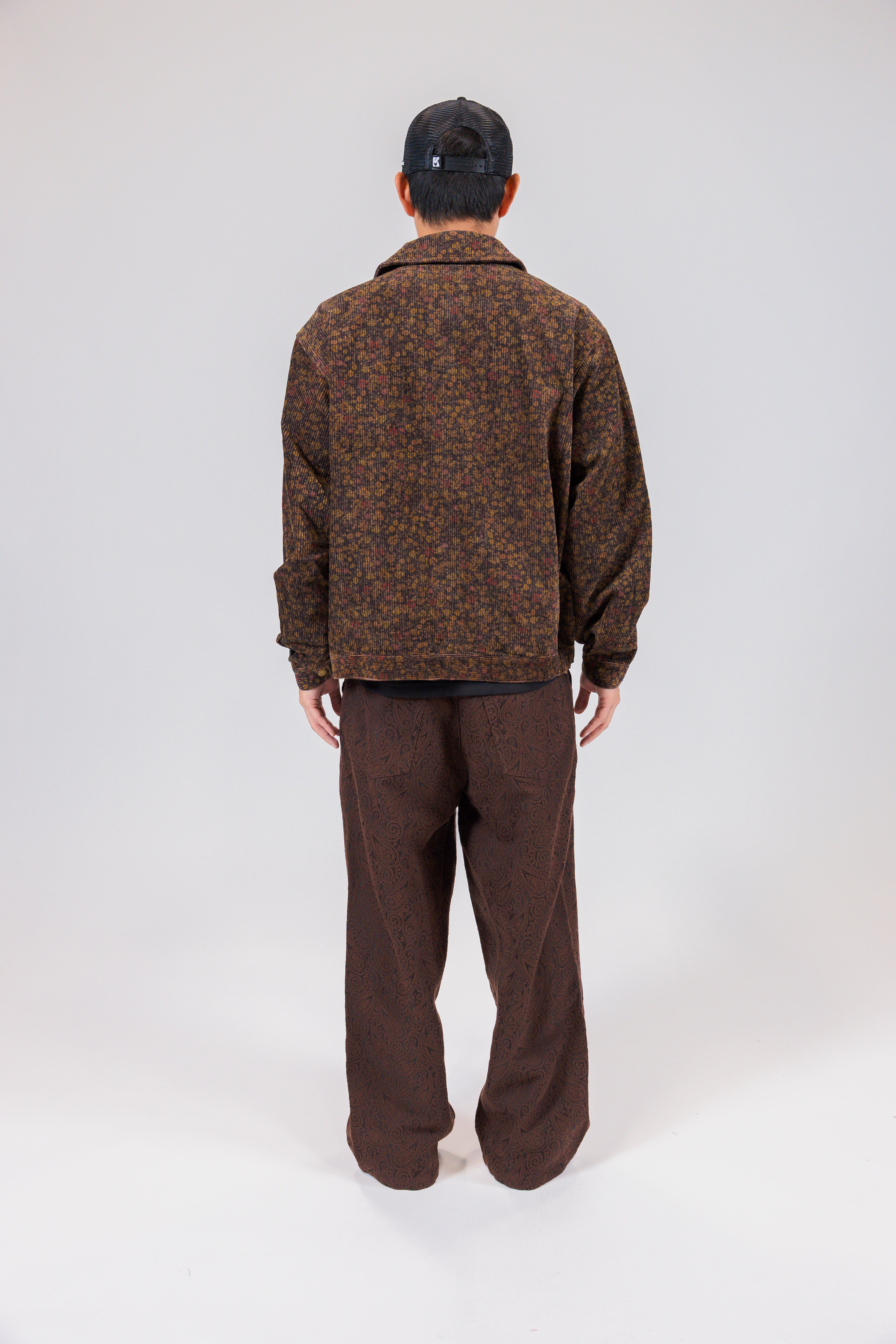 The Floral Corduroy Harrington Bomber