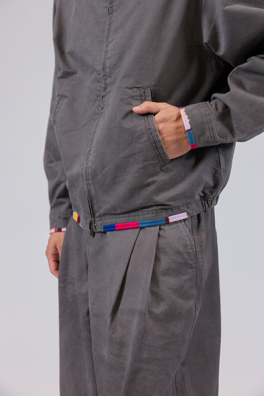 The Embroidered Garment-Dyed Harrington Jacket
