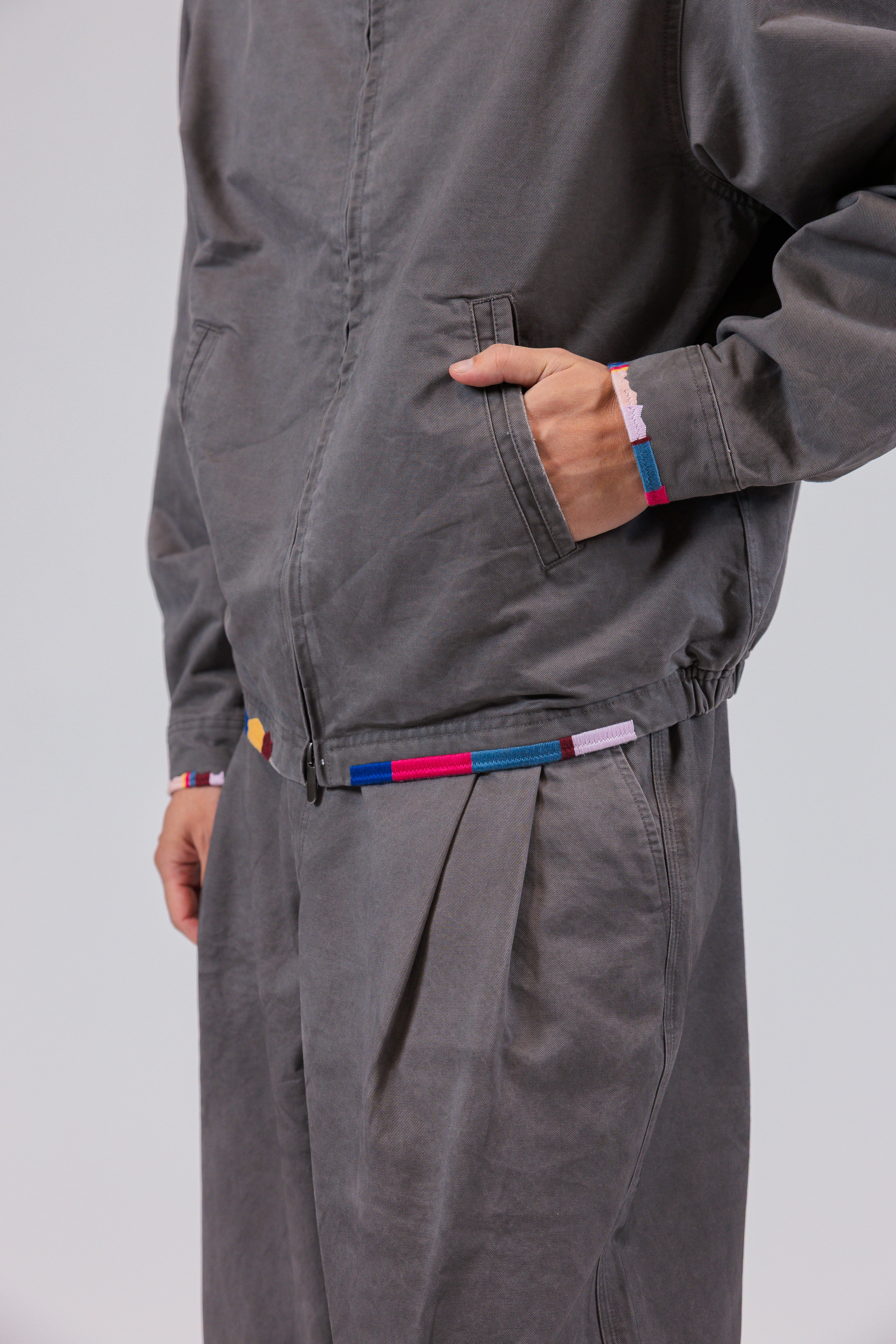 The Embroidered Garment-Dyed Harrington Jacket