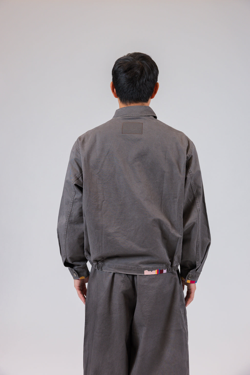 The Embroidered Garment-Dyed Harrington Jacket