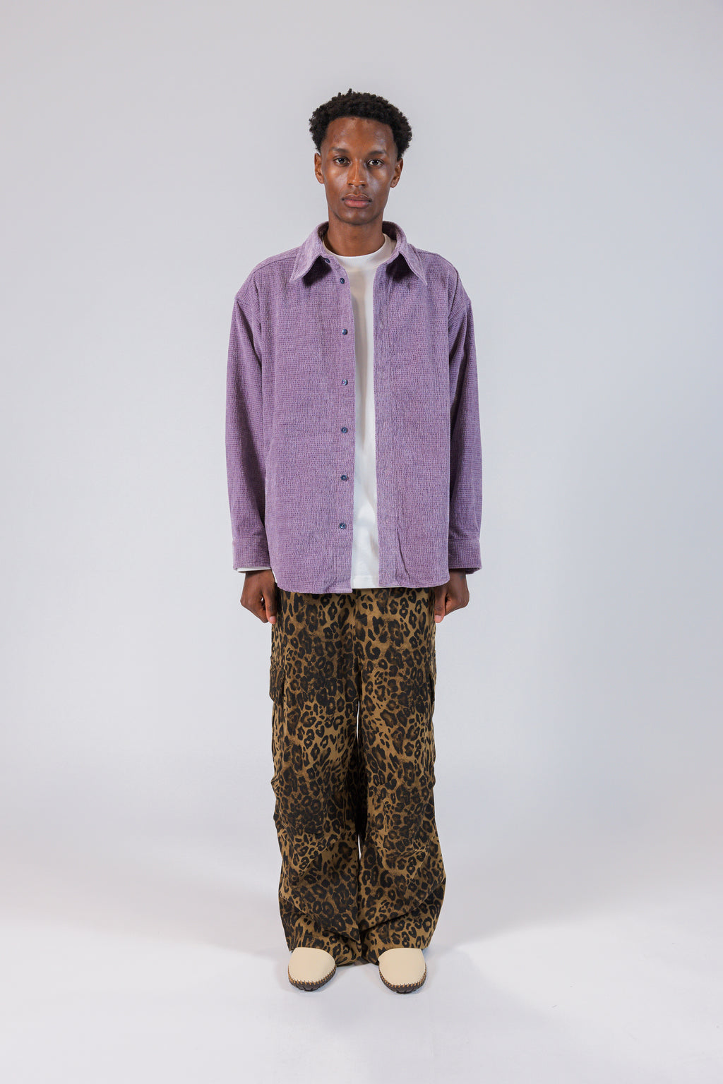 The Waffle-Knit Corduroy Shirt Jacket