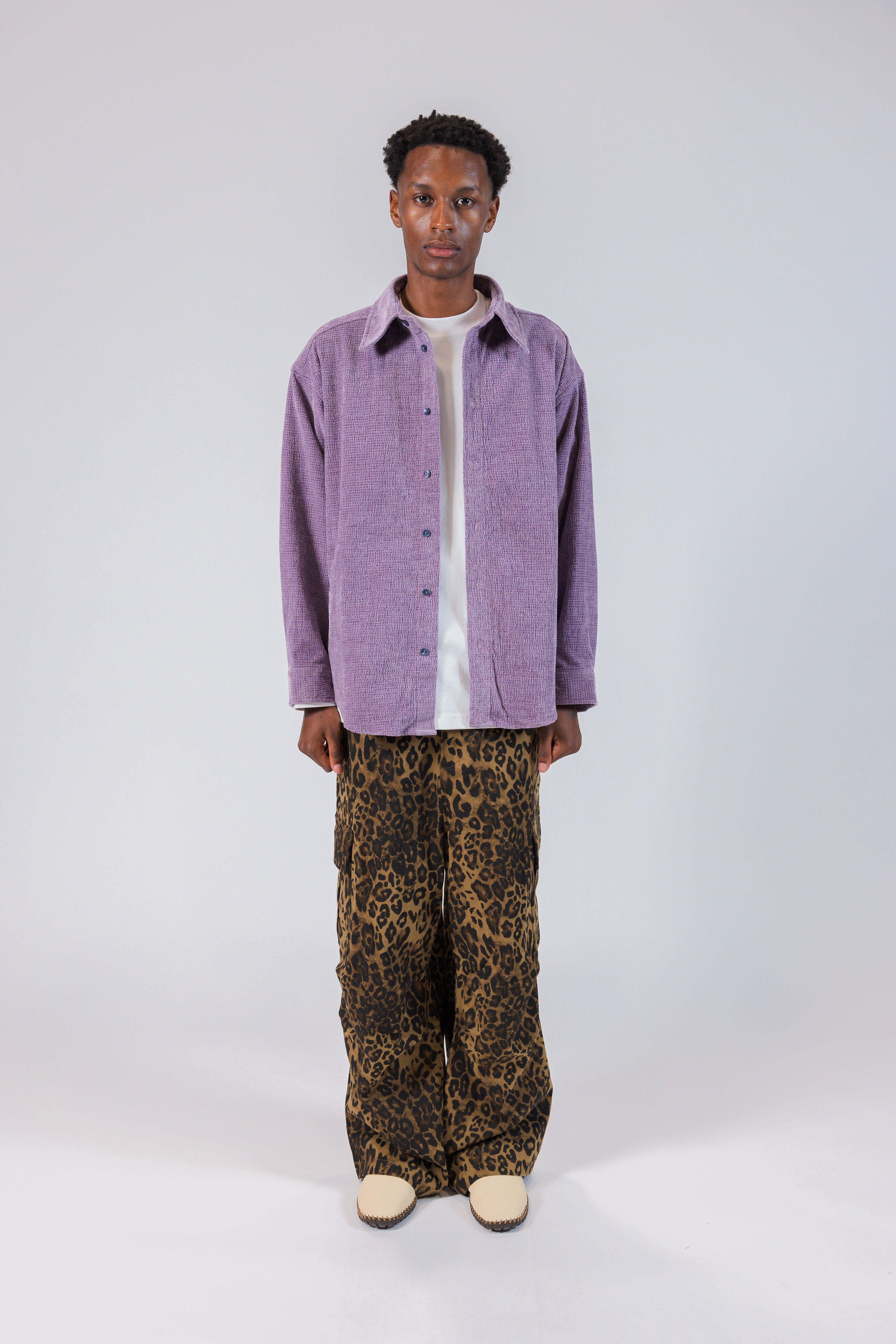 The Waffle-Knit Corduroy Shirt Jacket