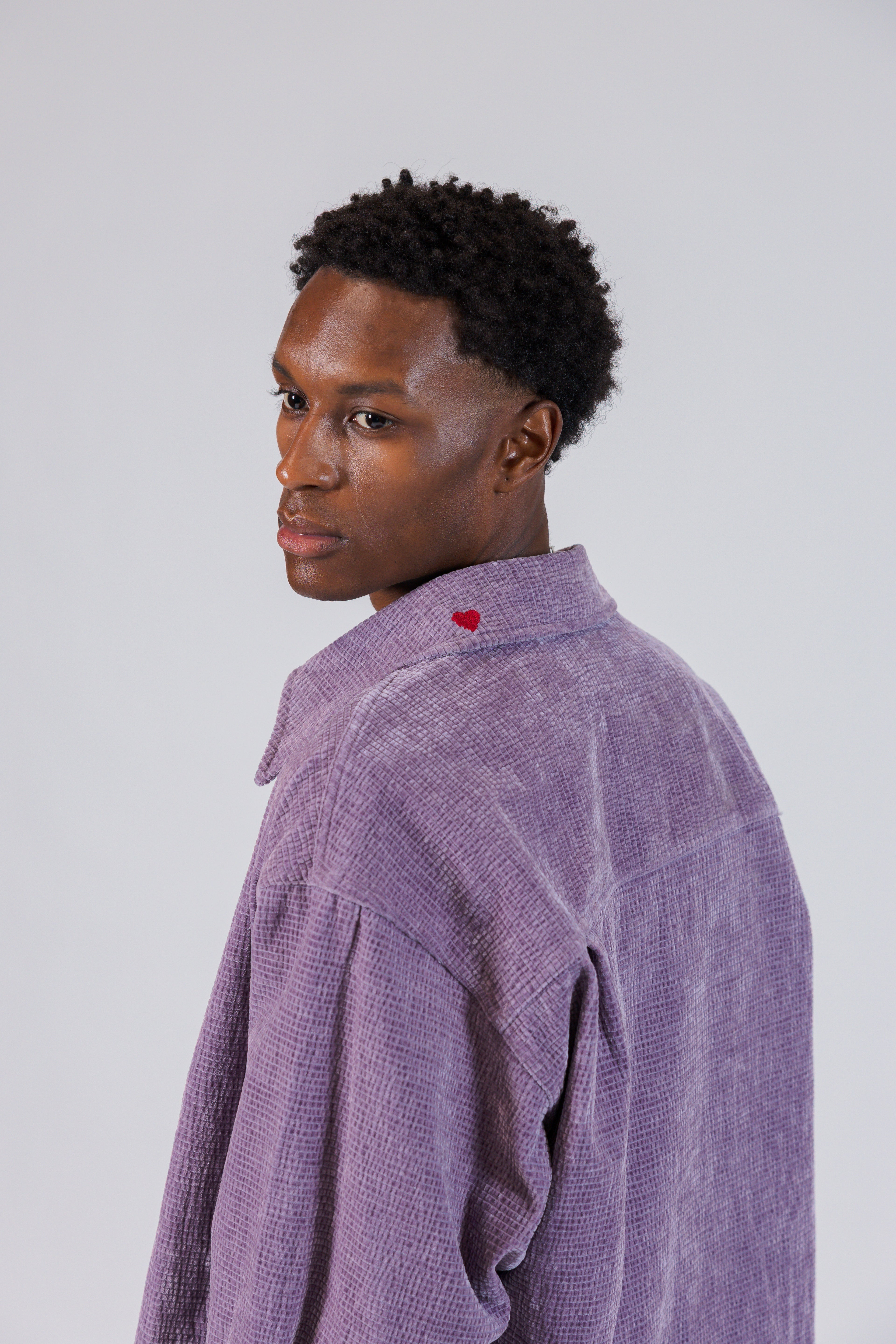The Waffle-Knit Corduroy Shirt Jacket