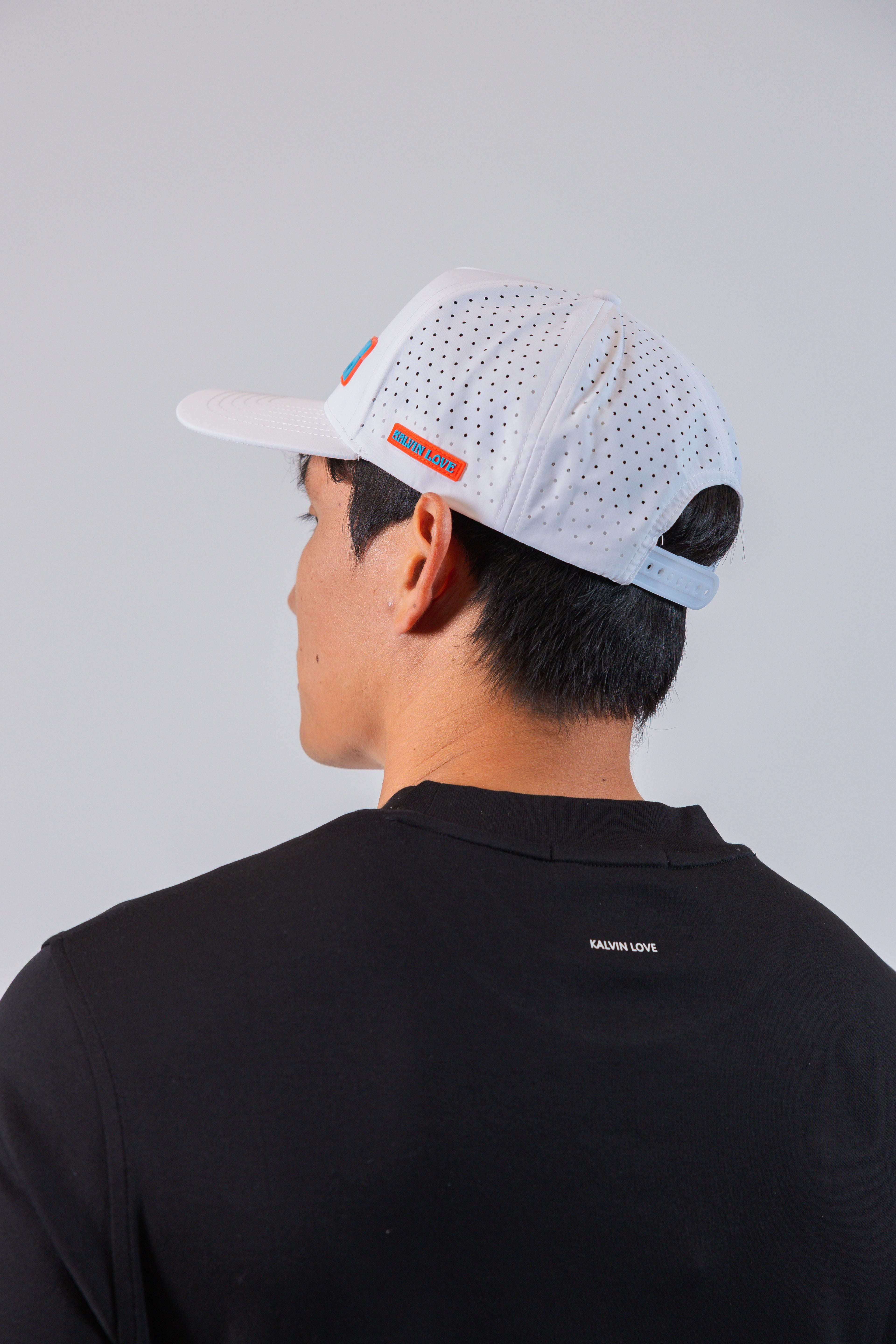 Kalvin Love White and Black Hat with K Logo