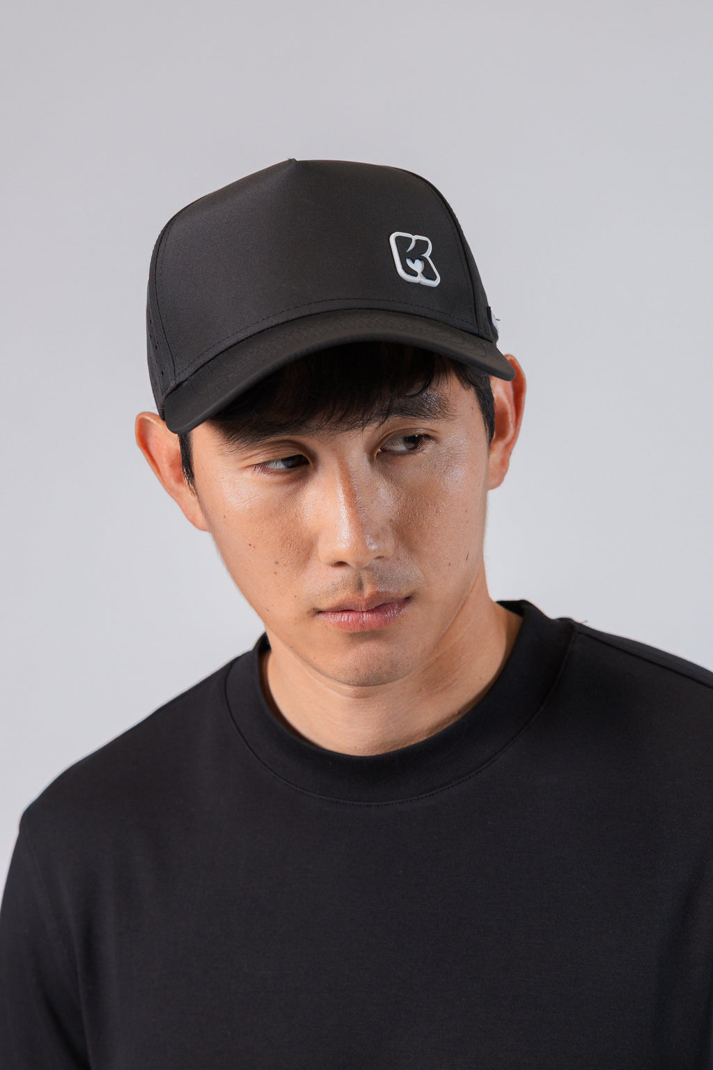 Kalvin Love White and Black Hat with K Logo