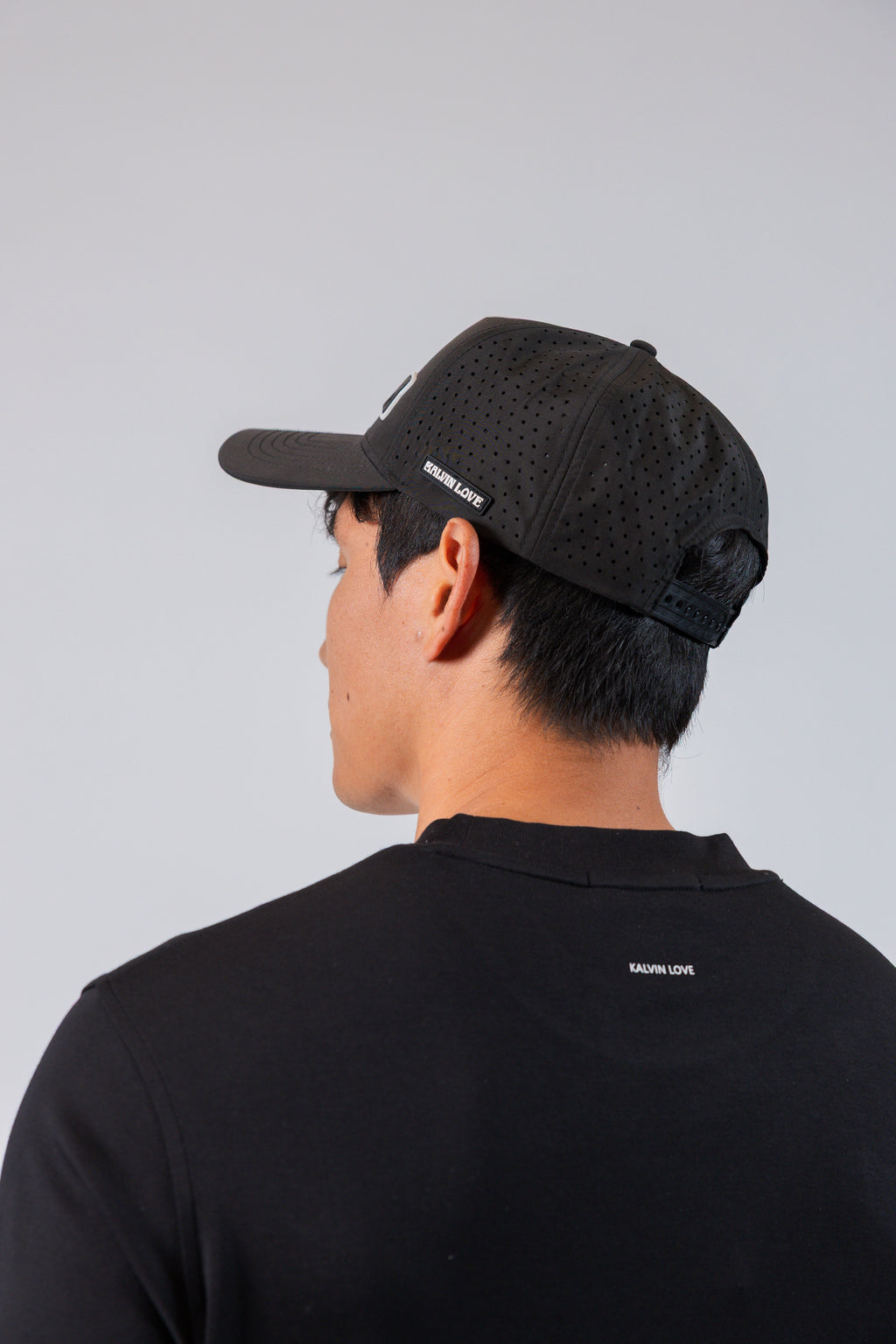 Kalvin Love White and Black Hat with K Logo