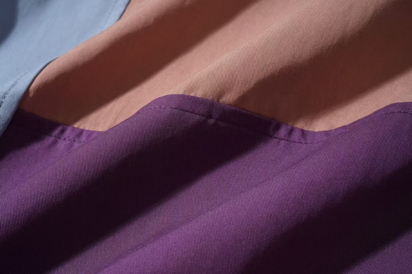 Color Block Patchwork Shirt