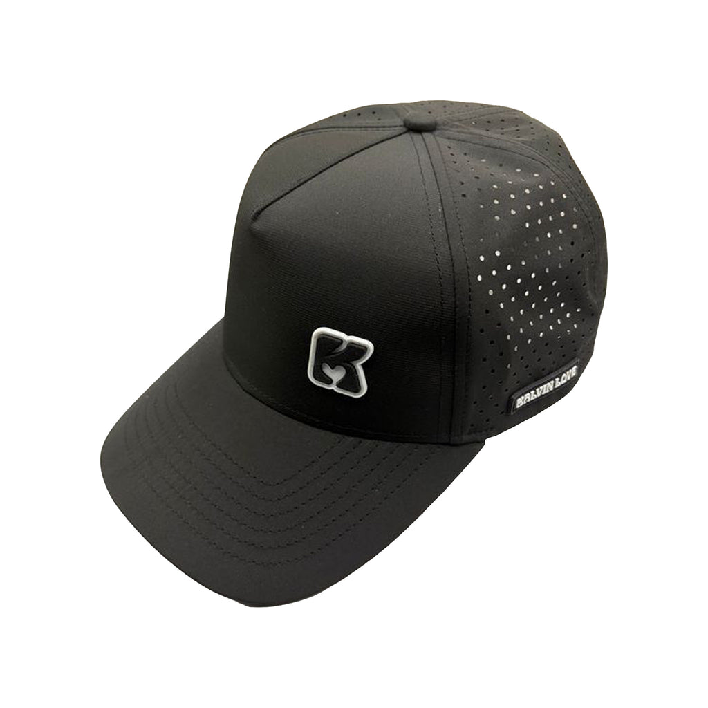 Kalvin Love White and Black Hat with K Logo