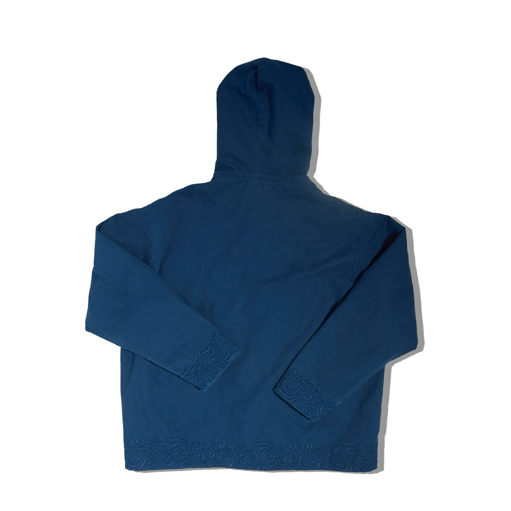 The Tonal Embroidered Cotton Hooded Jacket
