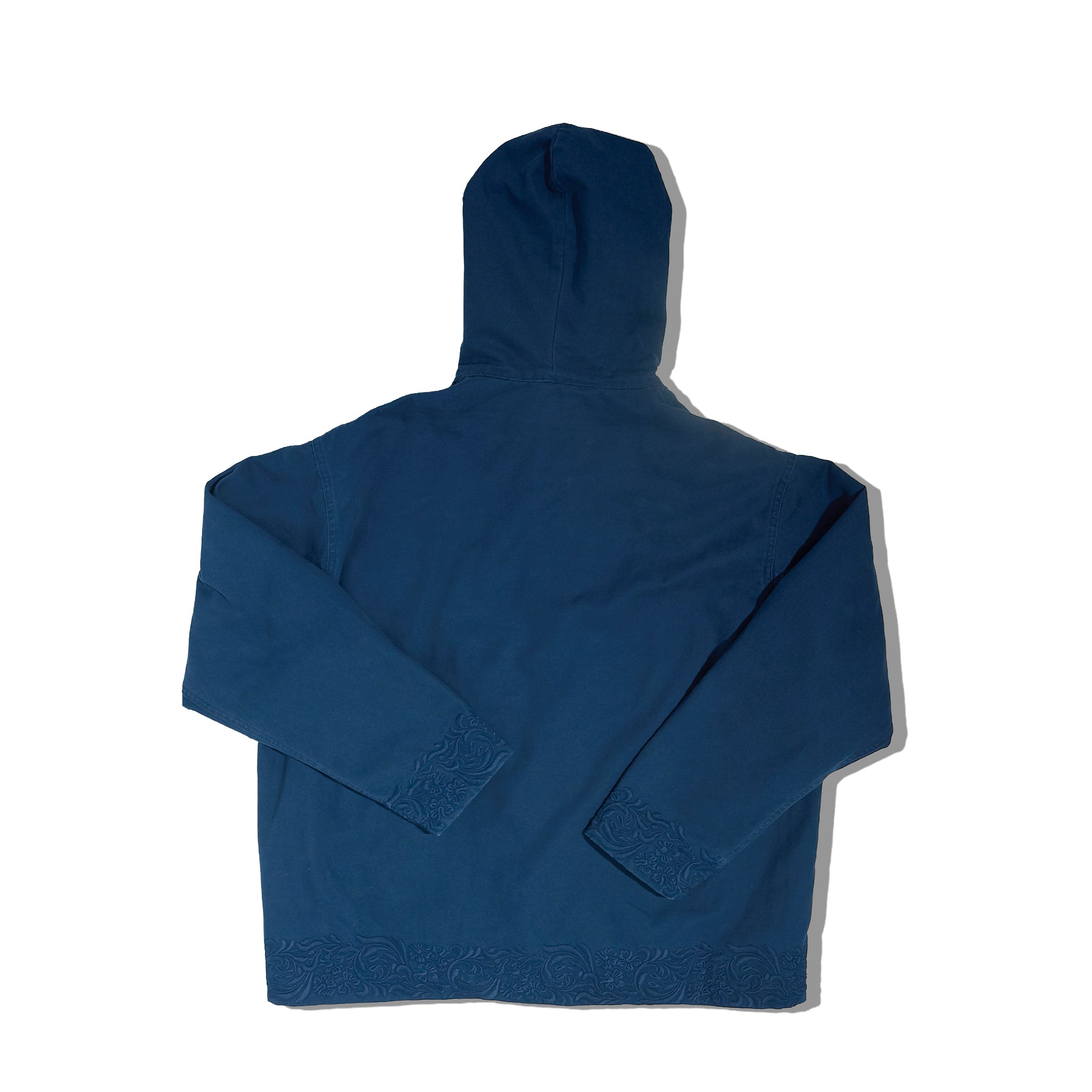 The Tonal Embroidered Cotton Hooded Jacket