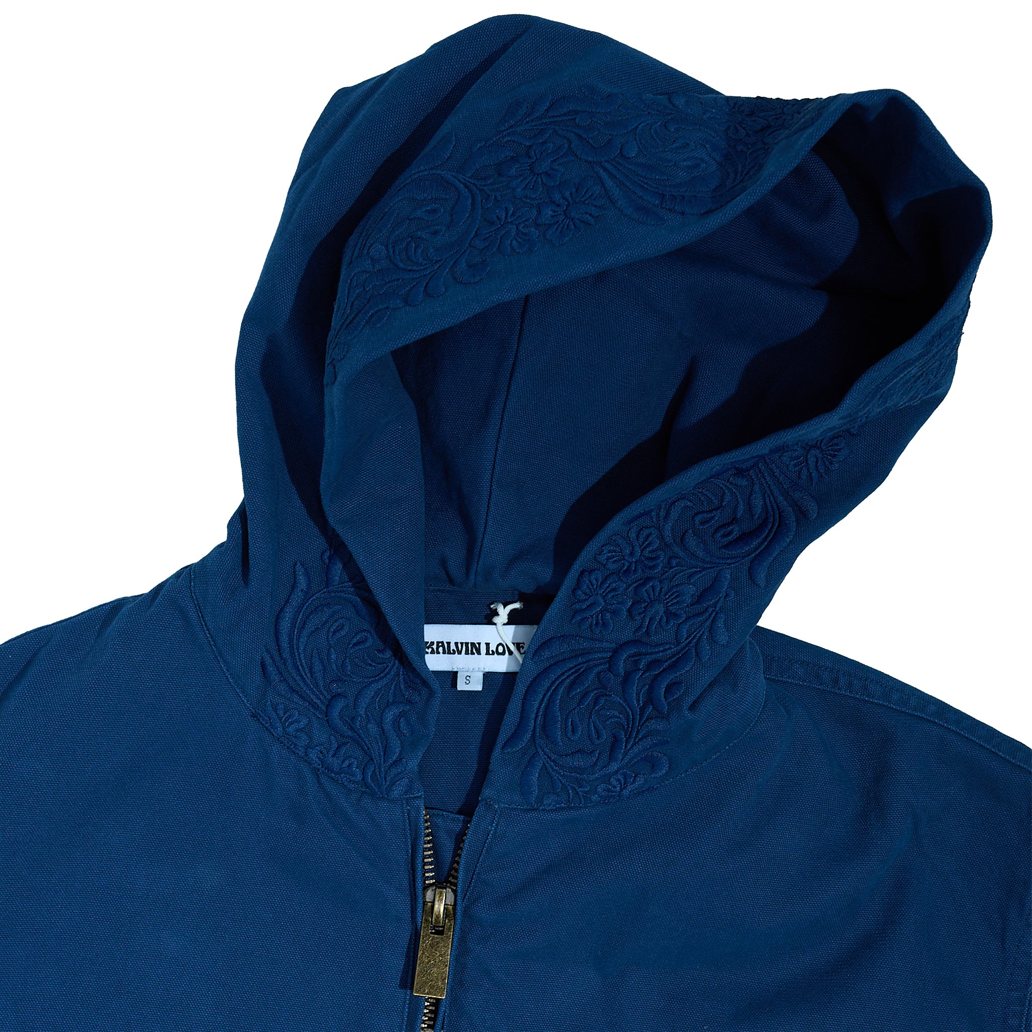 The Tonal Embroidered Cotton Hooded Jacket