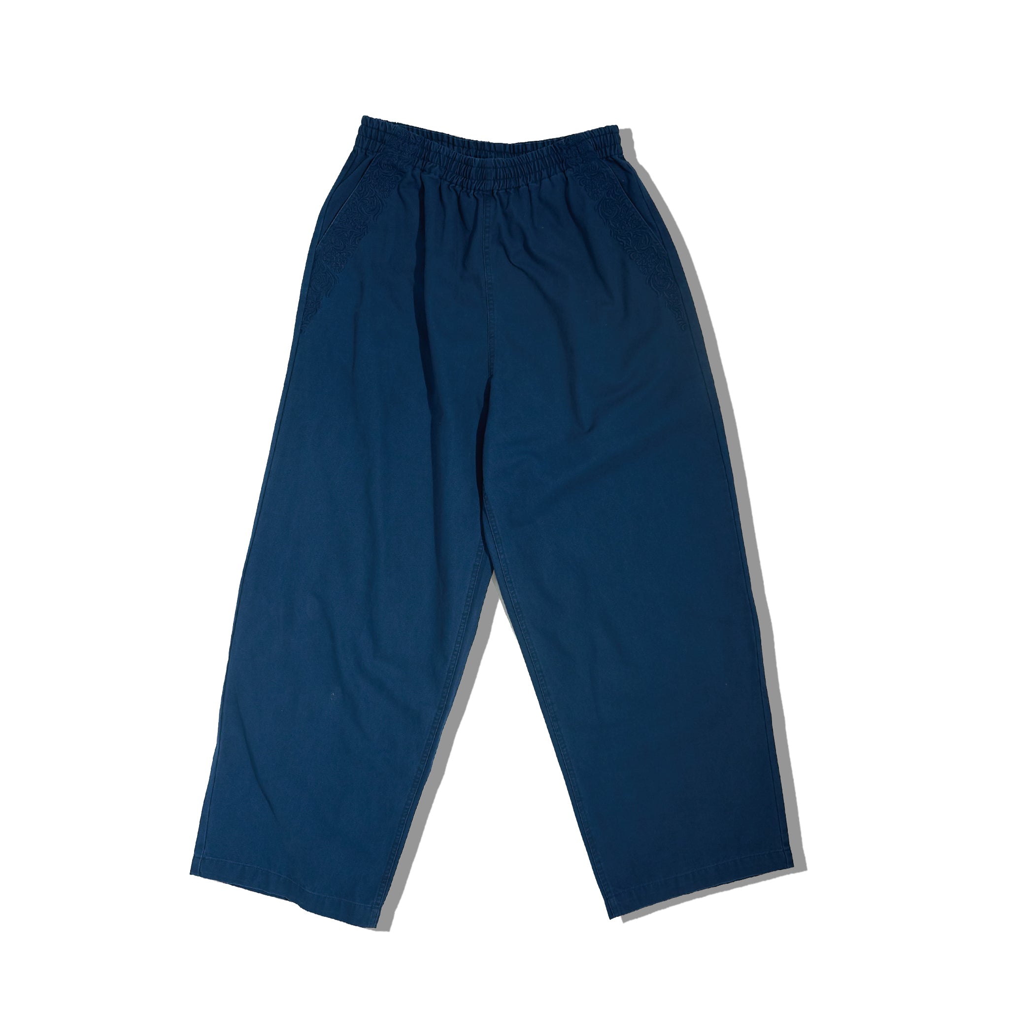 The Tonal Embroidered Cotton Lounge Trouser