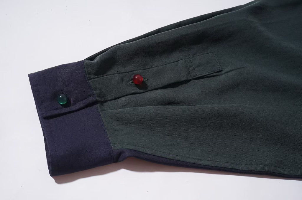 Color Block Patchwork Shirt